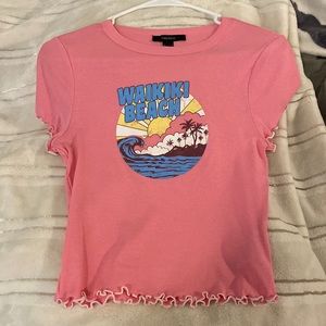 Waikiki Beach cropped t-shirt